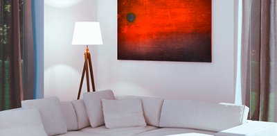 Akustikbild mit Infrarotheizung