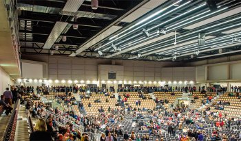 Akustik-Wandabsorber Color Alu-Connect, EmslandArena Lingen Akustik-Wandabsorber Color Alu-Connect, EmslandArena Lingen