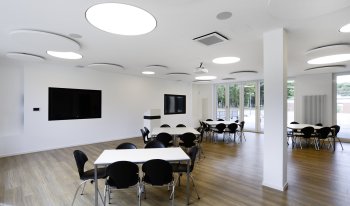 ECOVIS S & P Schütter KG Steuerberatungsgesellschaft - Akustik-Deckensegel rund  ECOVIS S & P Schütter KG Steuerberatungsgesellschaft - Akustik-Deckensegel rund
